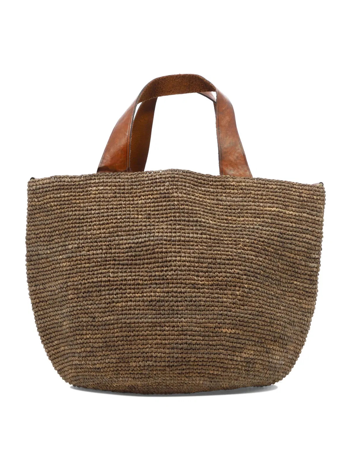 IBeliev Mirozy Brown Raffia Handbag