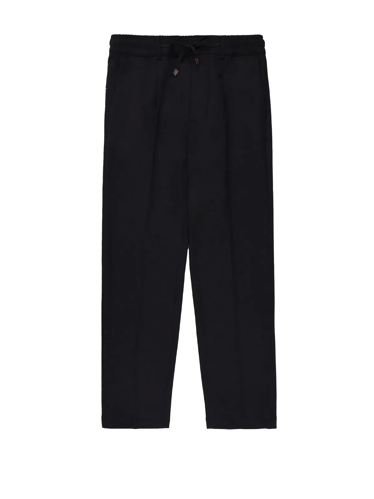 Cruna Black Trousers In Stretch Virgin Wool