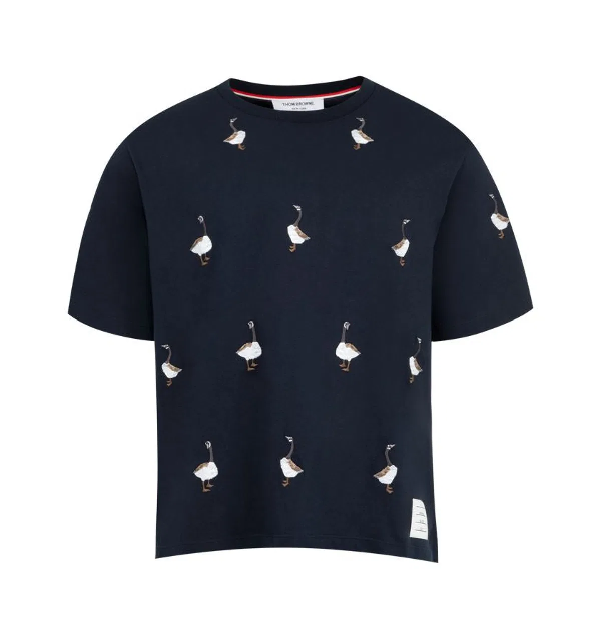 Thom Browne Navy Blue Geese T-Shirt