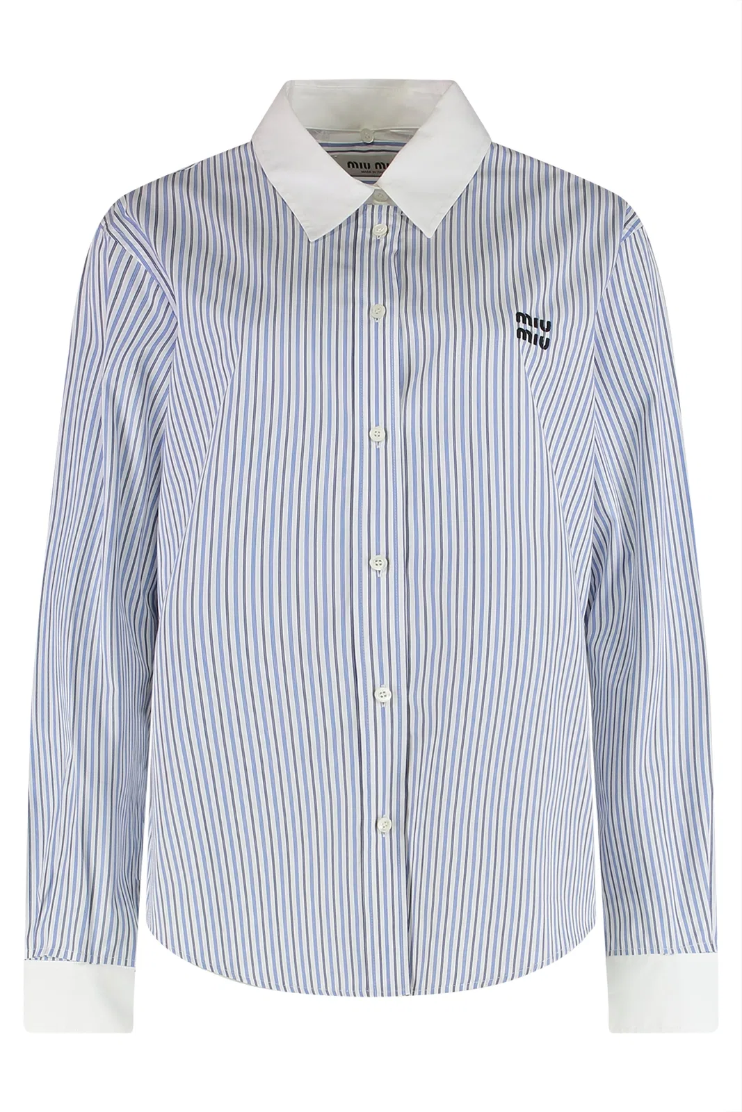 Miu Miu Striped Cotton Shirt
