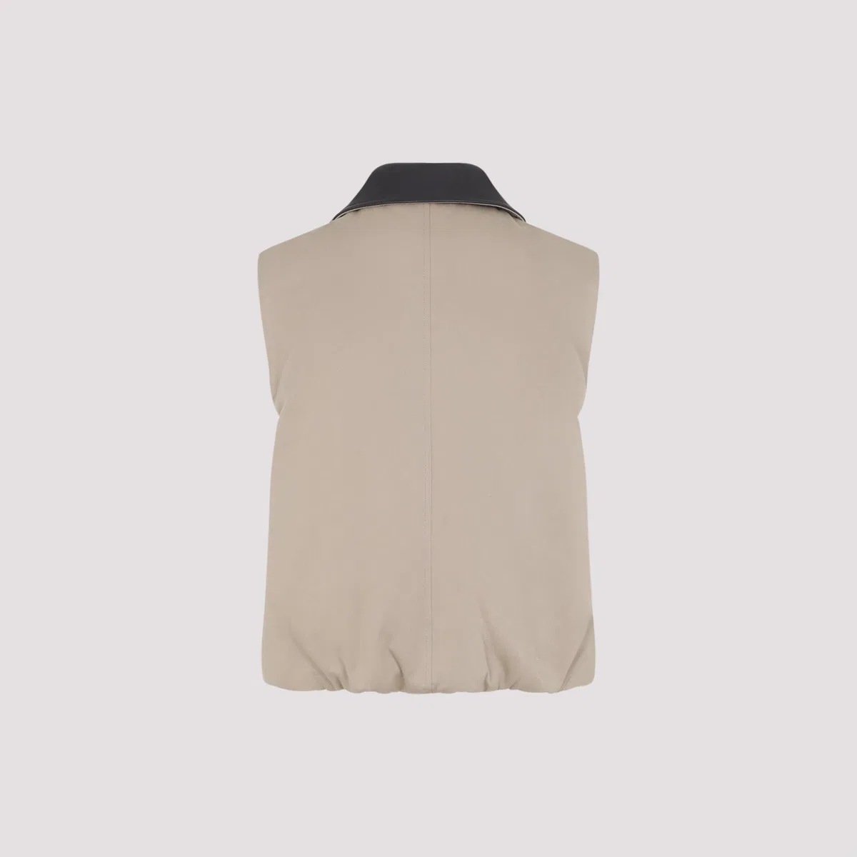 Brunello Cucinelli Tobacco Brown Cotton Padded Reversible V