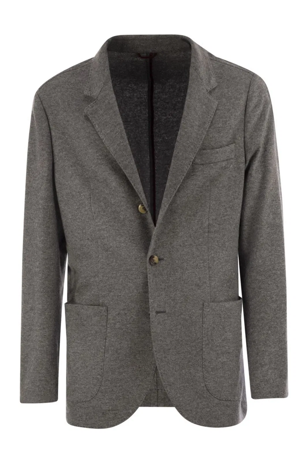 Brunello Cucinelli Cashmere Jersey Blazer With Patch Pocket