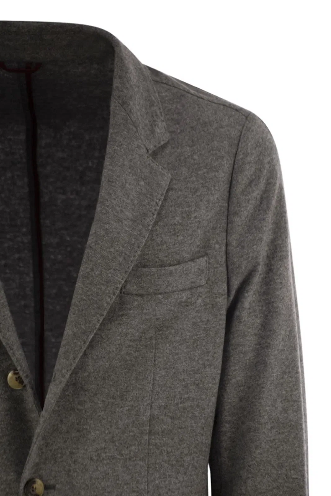 Brunello Cucinelli Cashmere Jersey Blazer With Patch Pocket