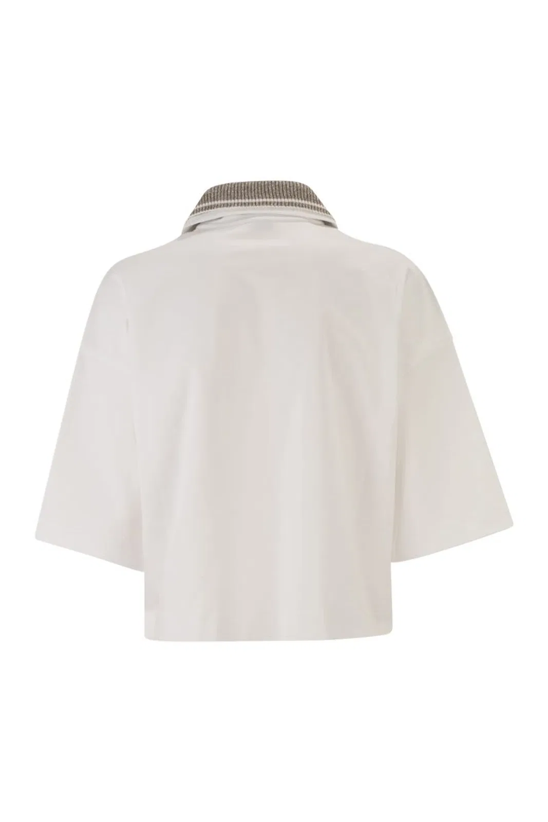 Brunello Cucinelli Interlock Couture Polo Shirt With Sparkl