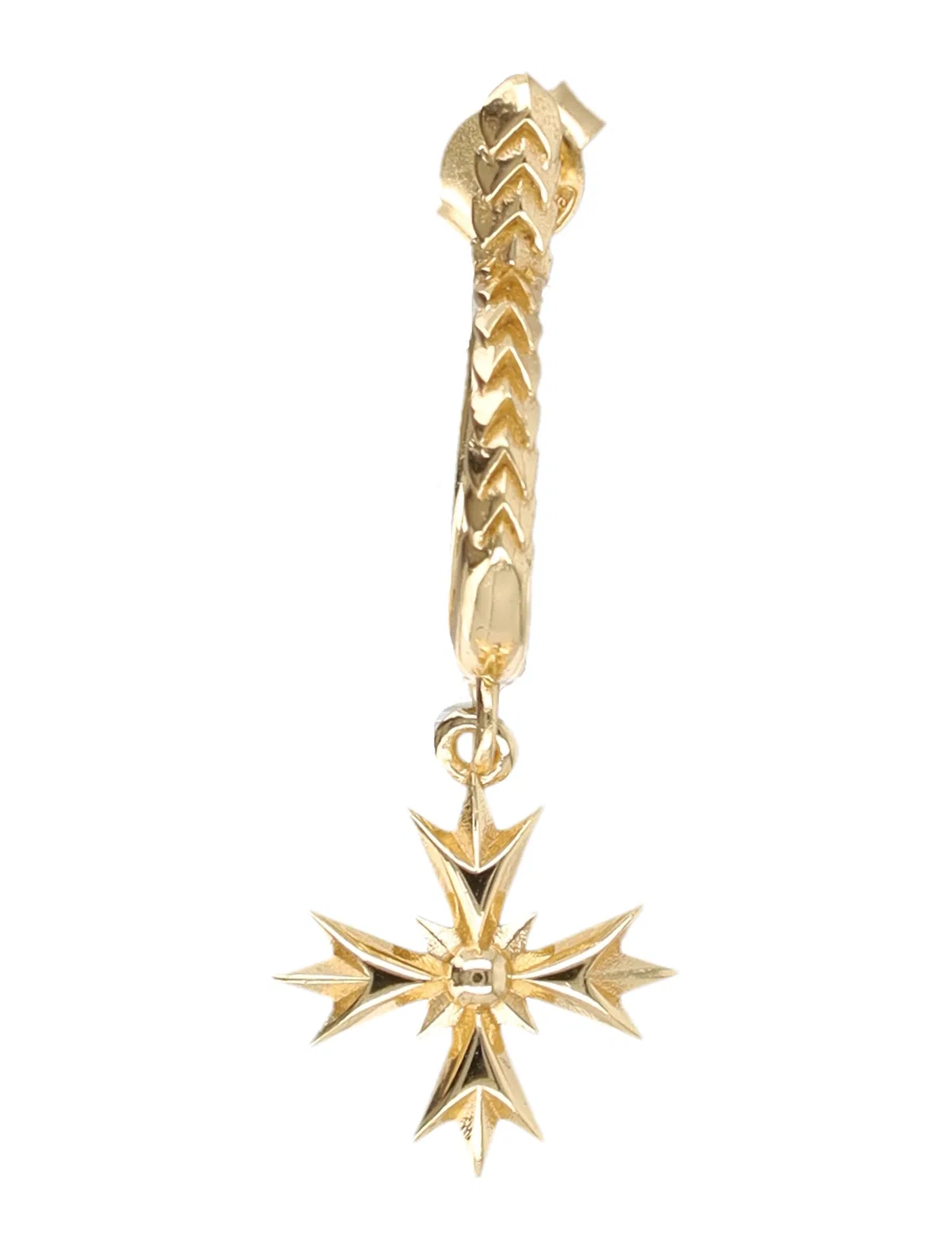 Emanuele bicocchi Gold-Plated Silver Single Hoop Earring W