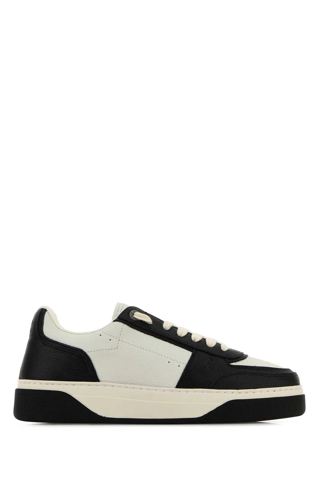 Represent Initial Leather Low-Top Sneakers