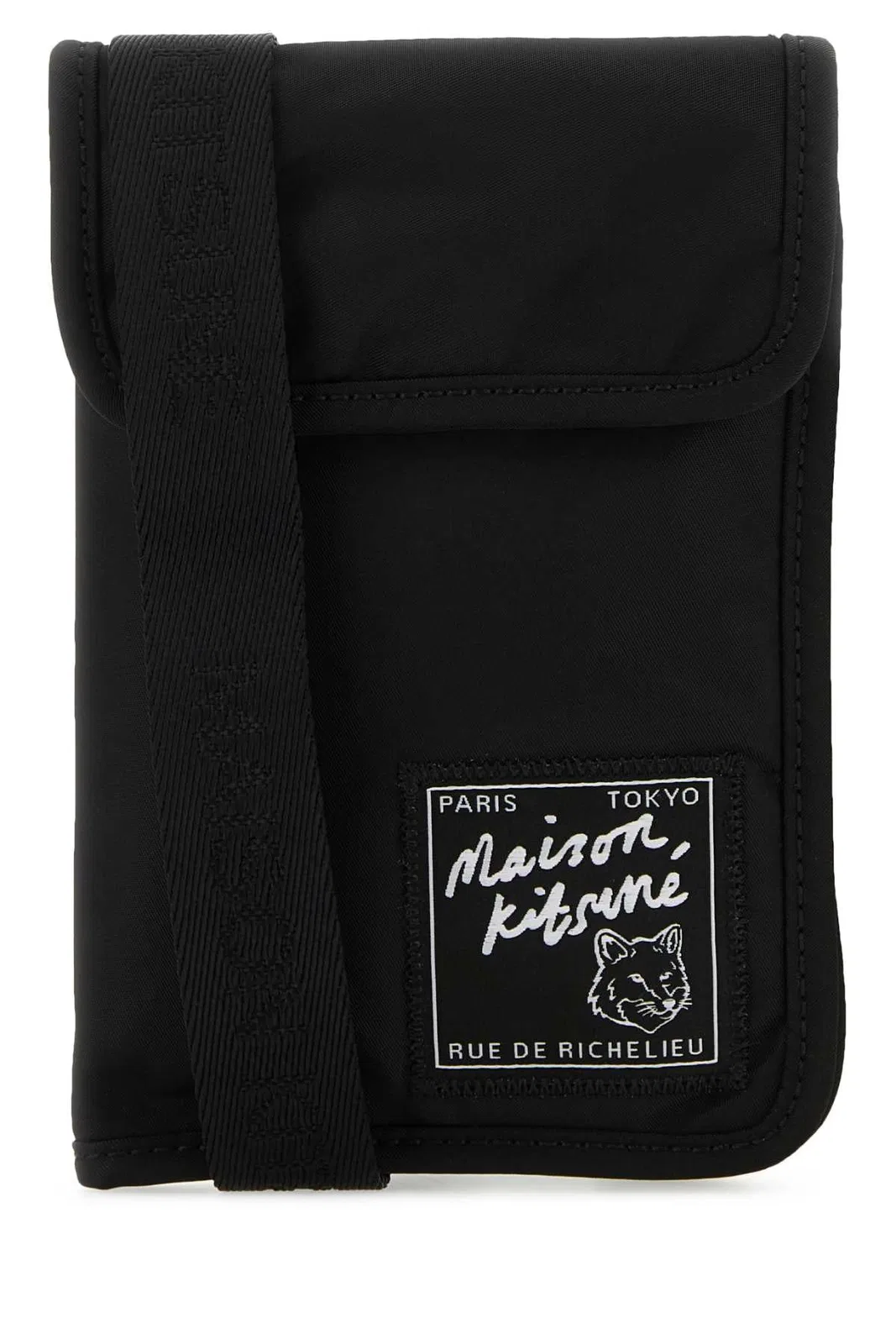 Maison Kitsune Maison Kitsuné Black Nylon Phone Case