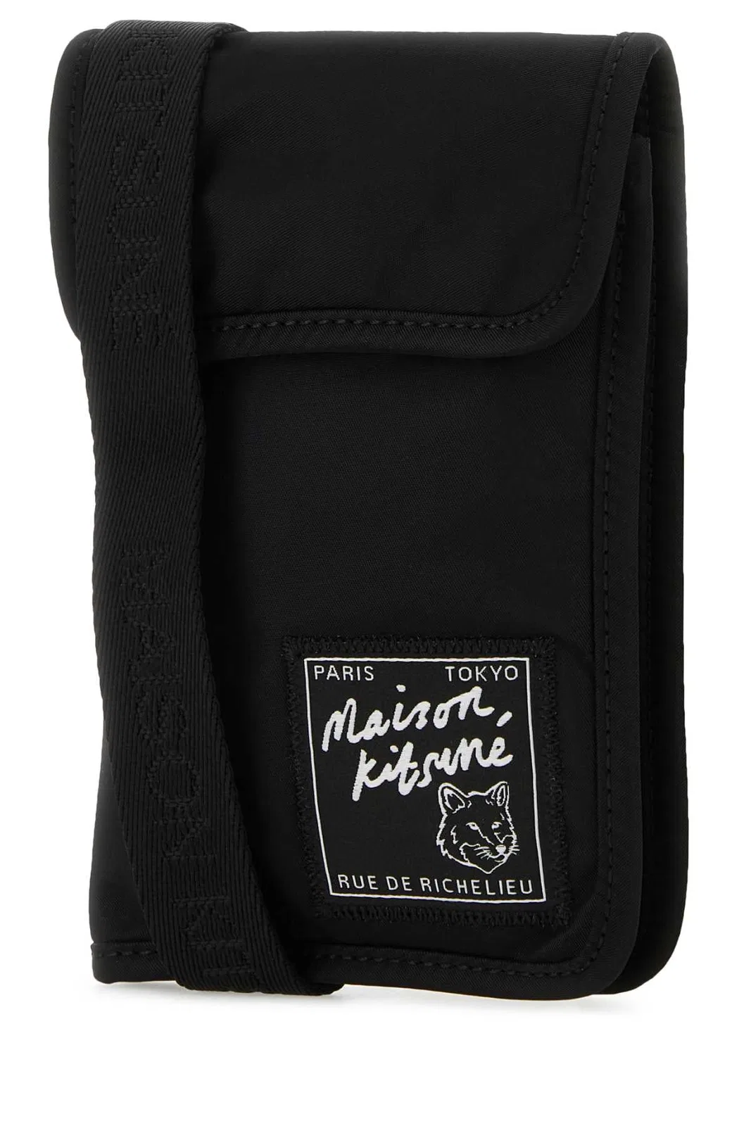 Maison Kitsune Maison Kitsuné Black Nylon Phone Case