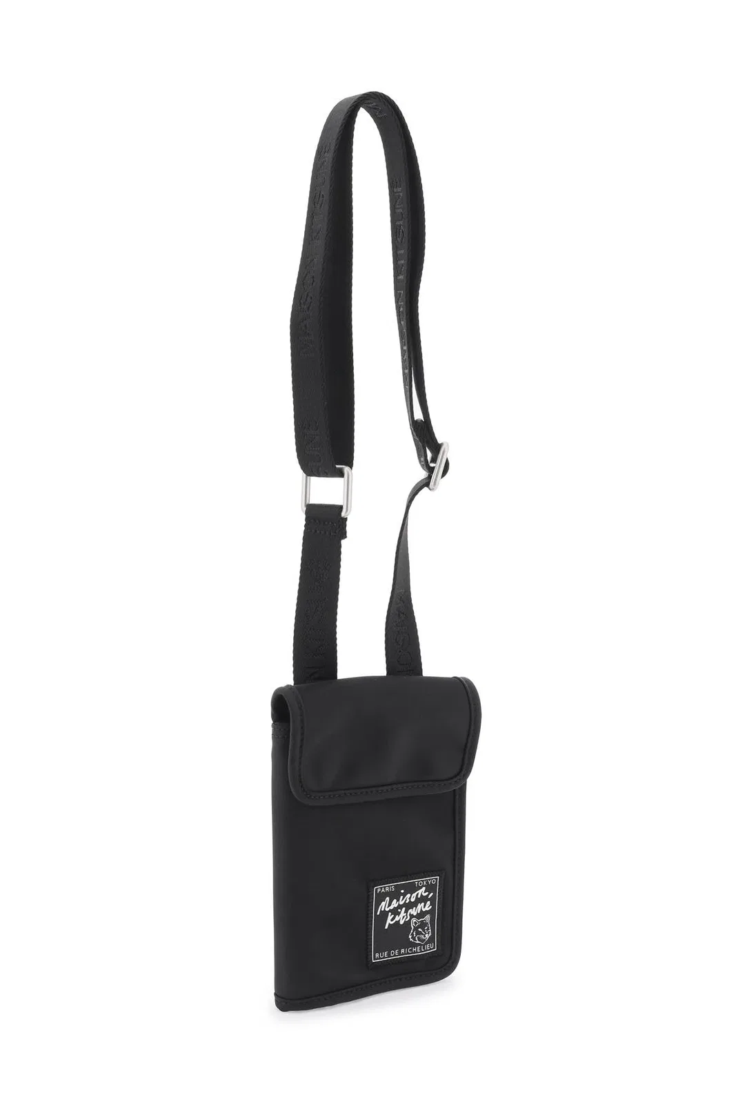 Maison Kitsune Maison Kitsuné Black Nylon Phone Case