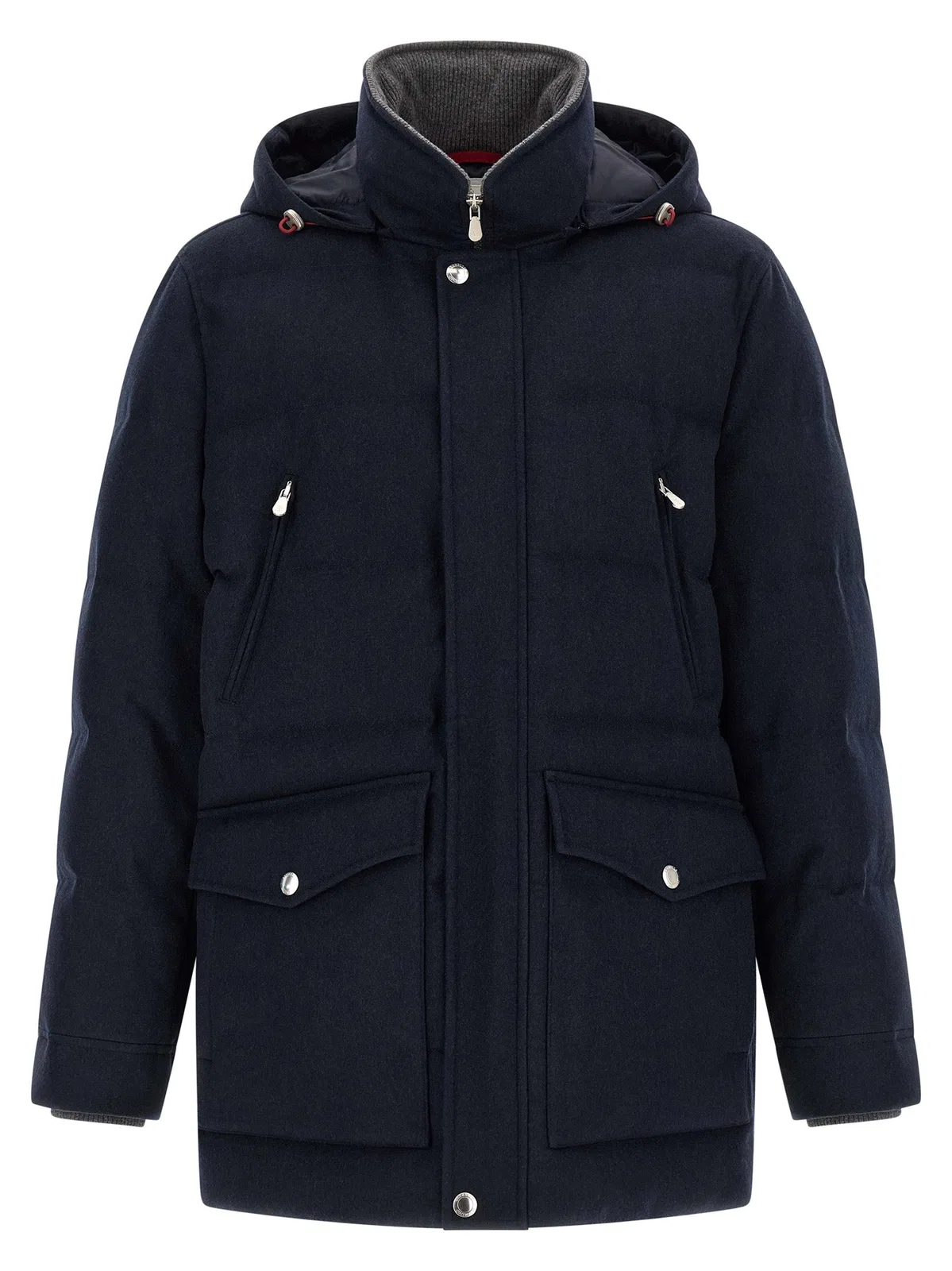Brunello Cucinelli Wool Flannel Parka