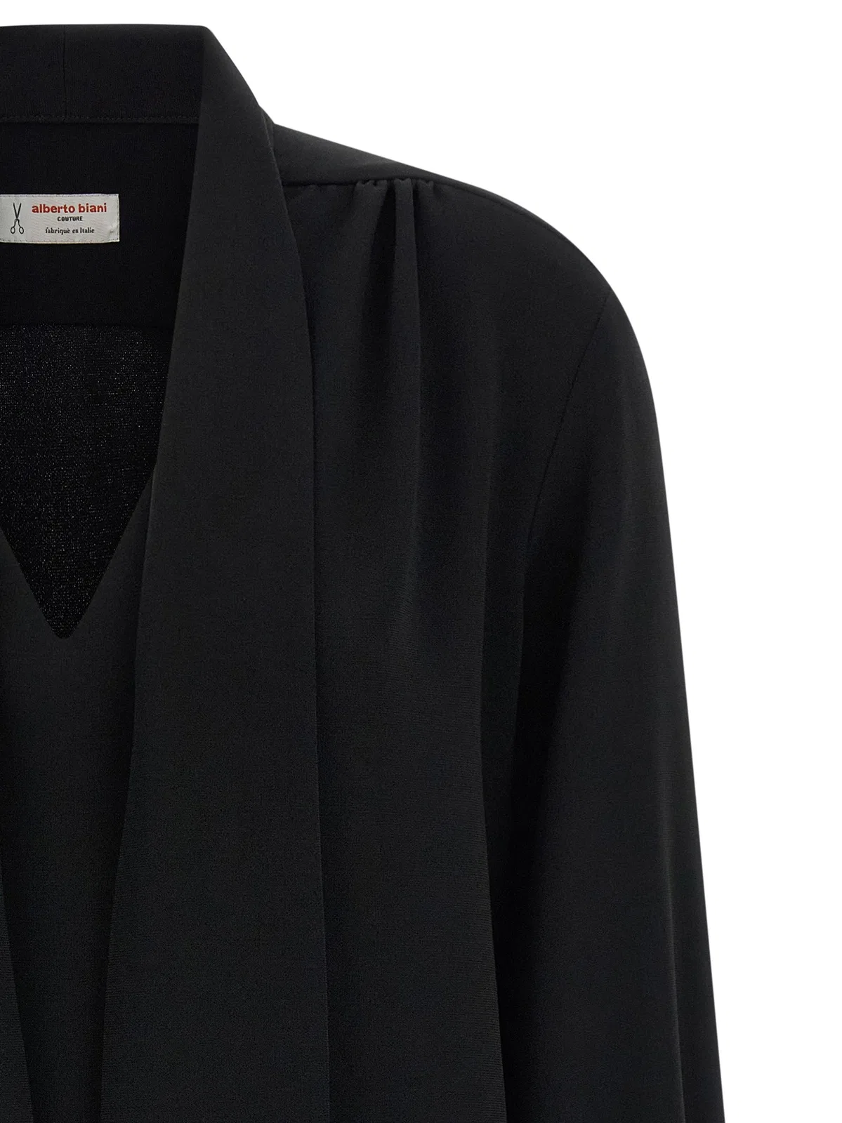 Alberto Biani Lavallière Neck Blouse