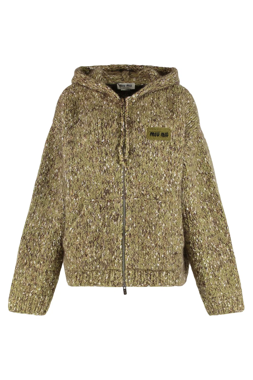 Miu Miu Sweatshirt With Zipper And Hood