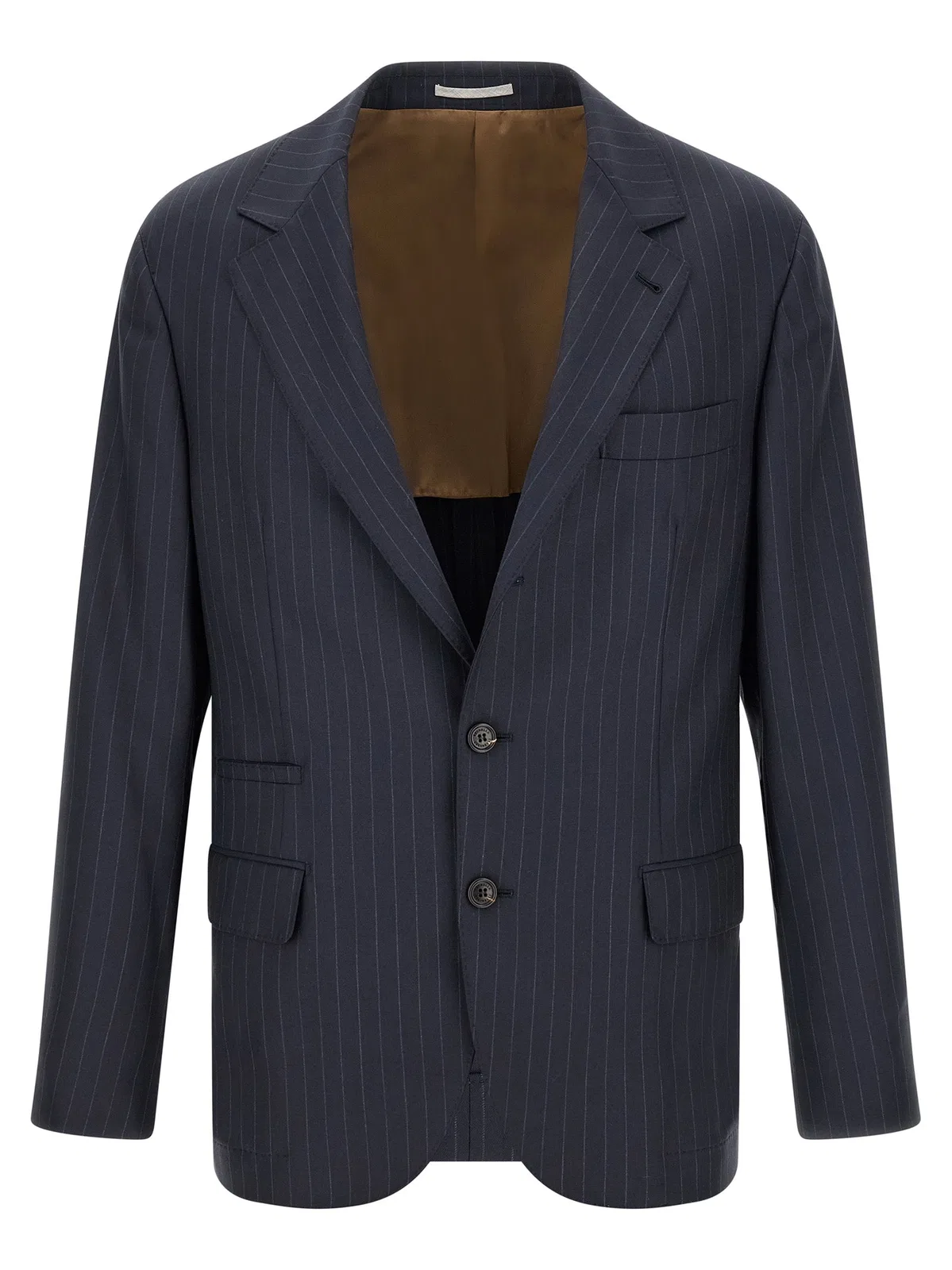 Brunello Cucinelli Pinstripe Batavia Blazer