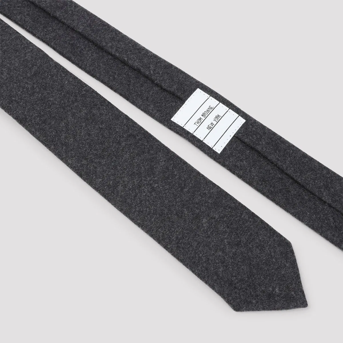 Thom Browne Dark Grey Classic Tie