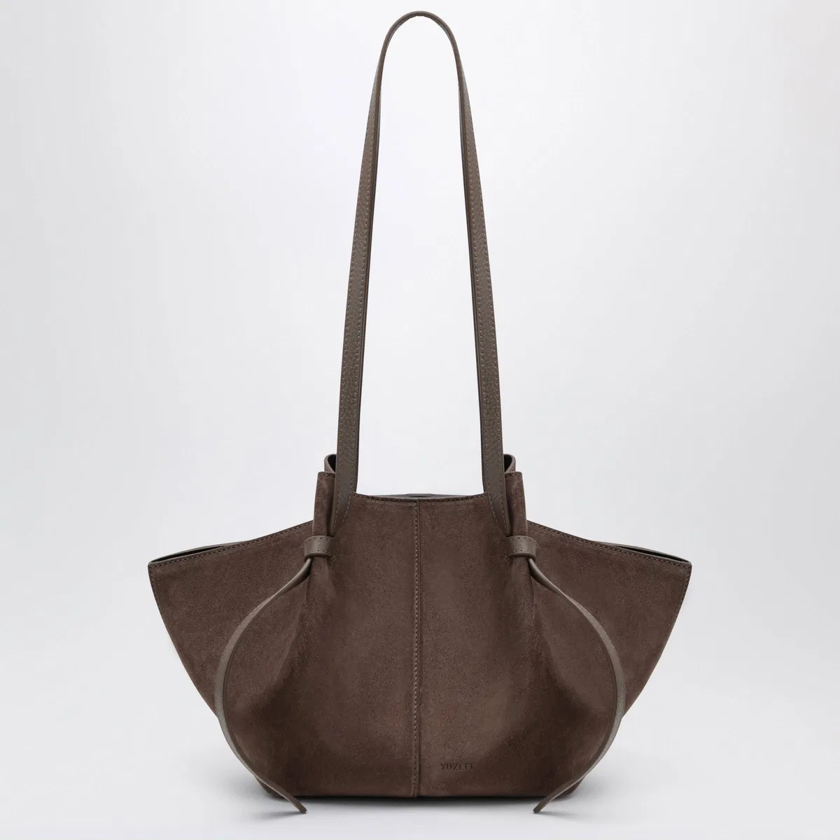 Yuzefi Mochi Bag In Nutmeg Suede Leather