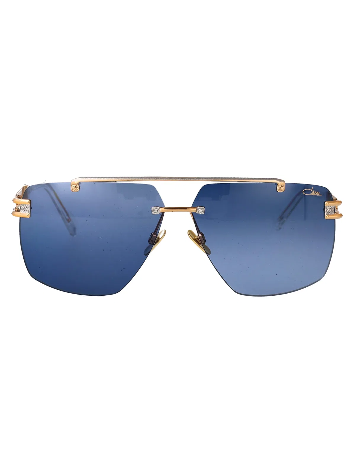 Cazal Gold Metal Sunglasses