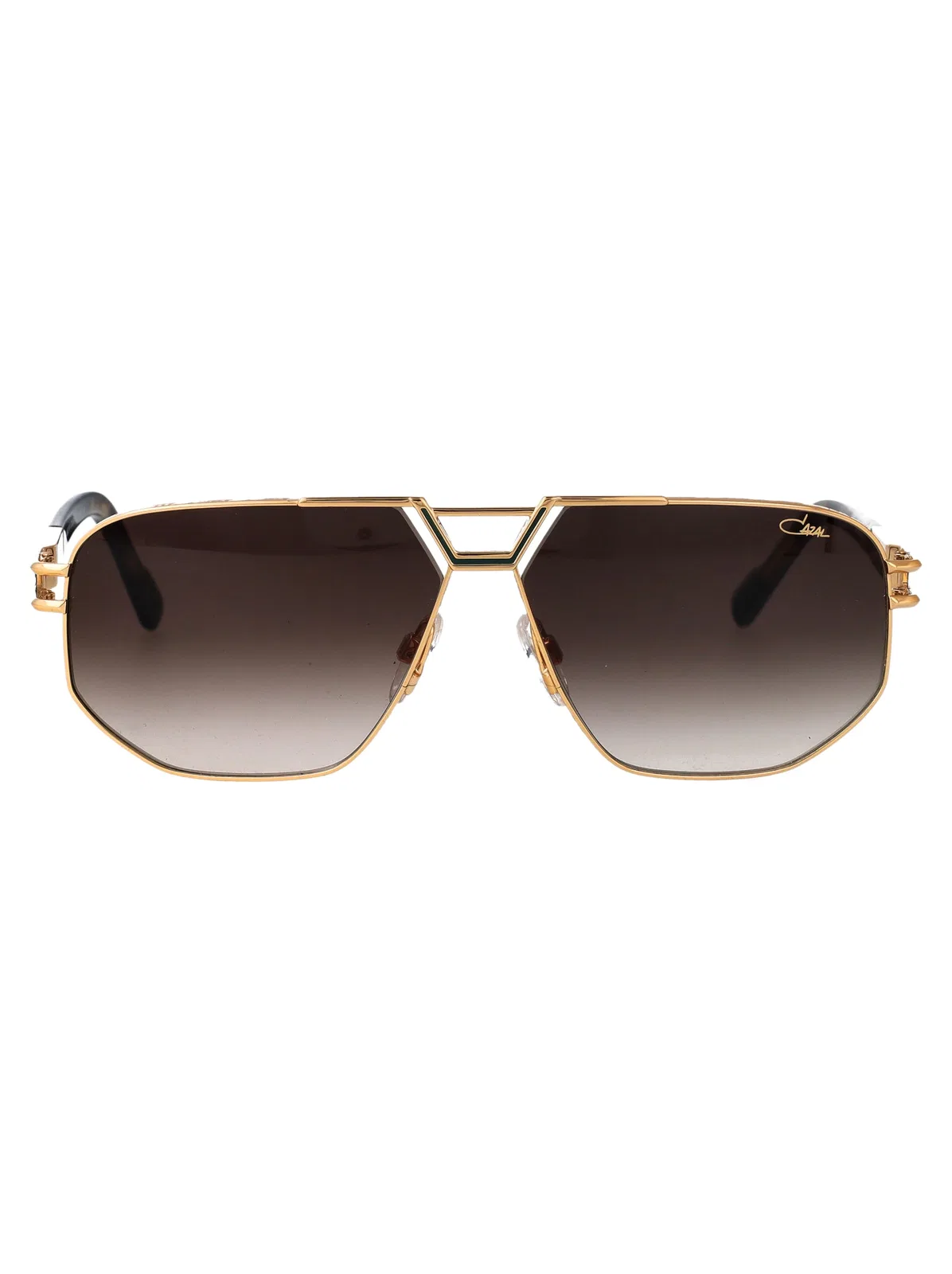 Cazal Green Metal Sunglasses