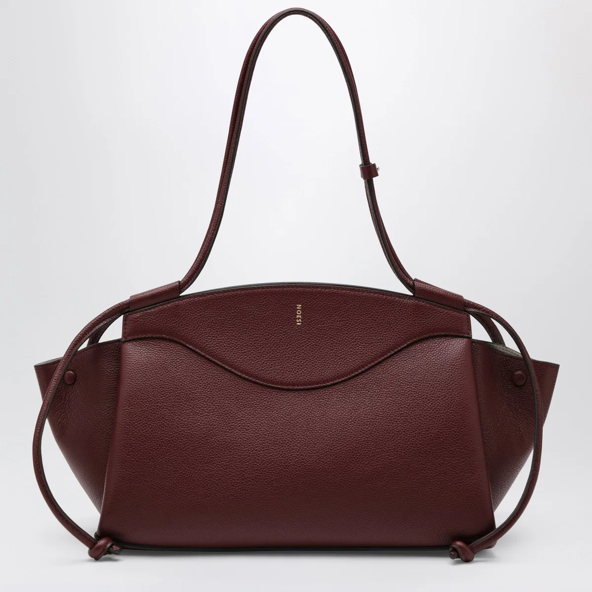 Noesi Molly Plum-Colored Bag In Grained Leathe