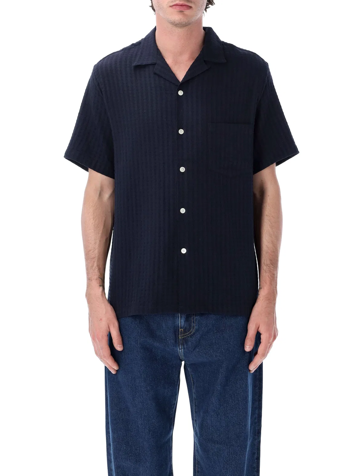 Portuguese Flannel Mondego Seersucker Shirt
