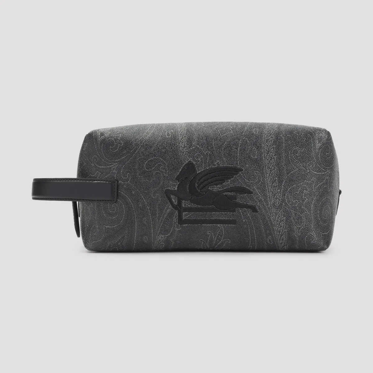 Etro Black Leather Pouch Arnica