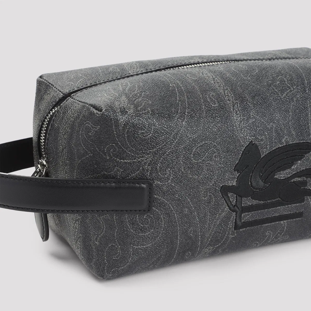 Etro Black Leather Pouch Arnica