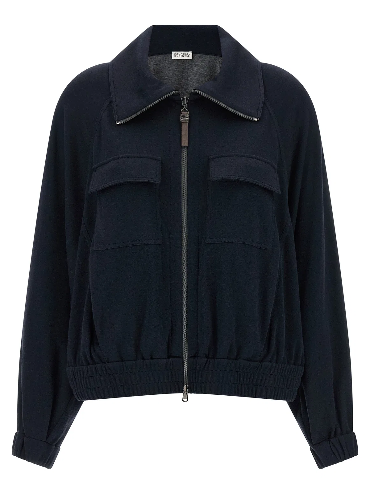 Brunello Cucinelli 'Shiny Zipper Pull' Sweatshirt