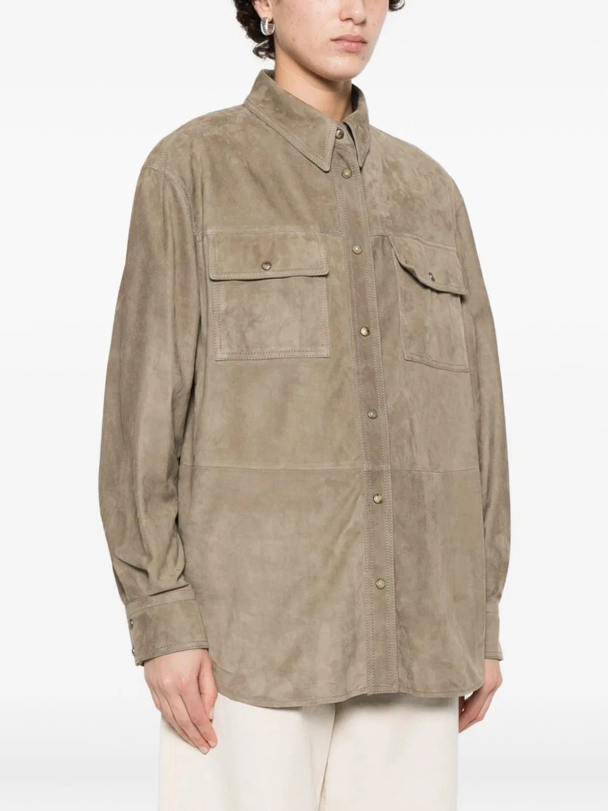 Brunello Cucinelli Leather Shirt