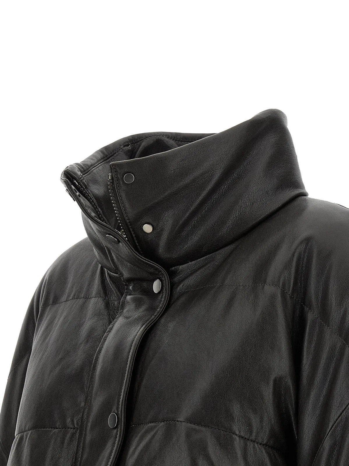 Brunello Cucinelli Padded Leather Jacket