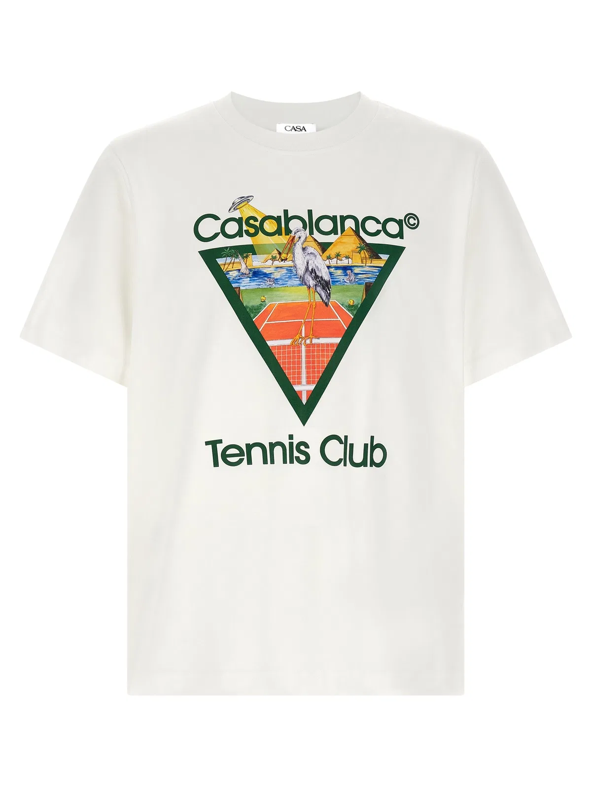 Casablanca 'Tennis Club' Front Print T-Shirt