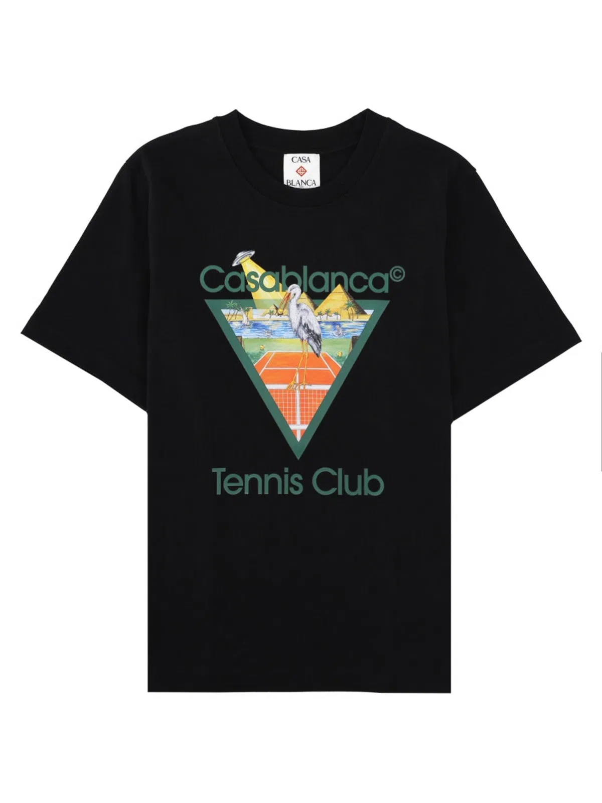 Casablanca Made In Portugal Black T-Shirts.