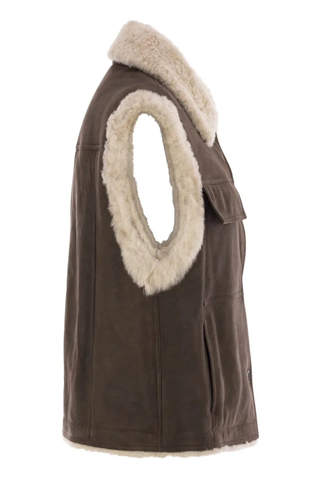 Brunello Cucinelli Sleeveless Shearling Outerwear