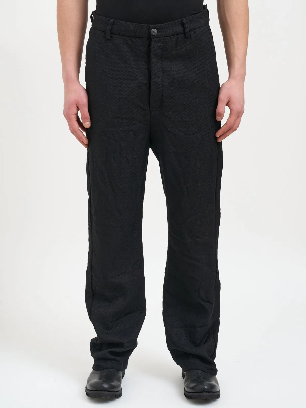 Poeme Bohemien Wide Trousers In Virgin Wool