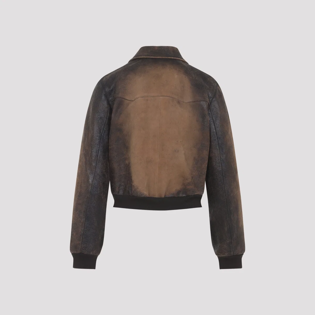 Miu Miu Brown Lamb Leather Jacket