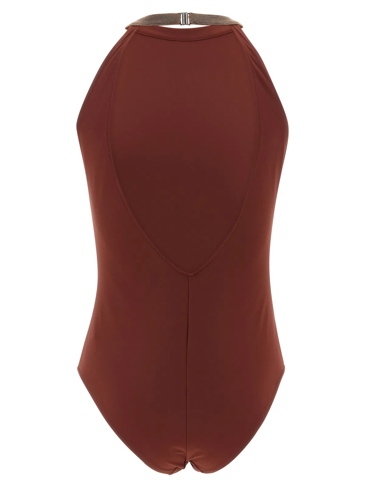 Brunello Cucinelli 'Precious Collar' One-Piece Swimsuit