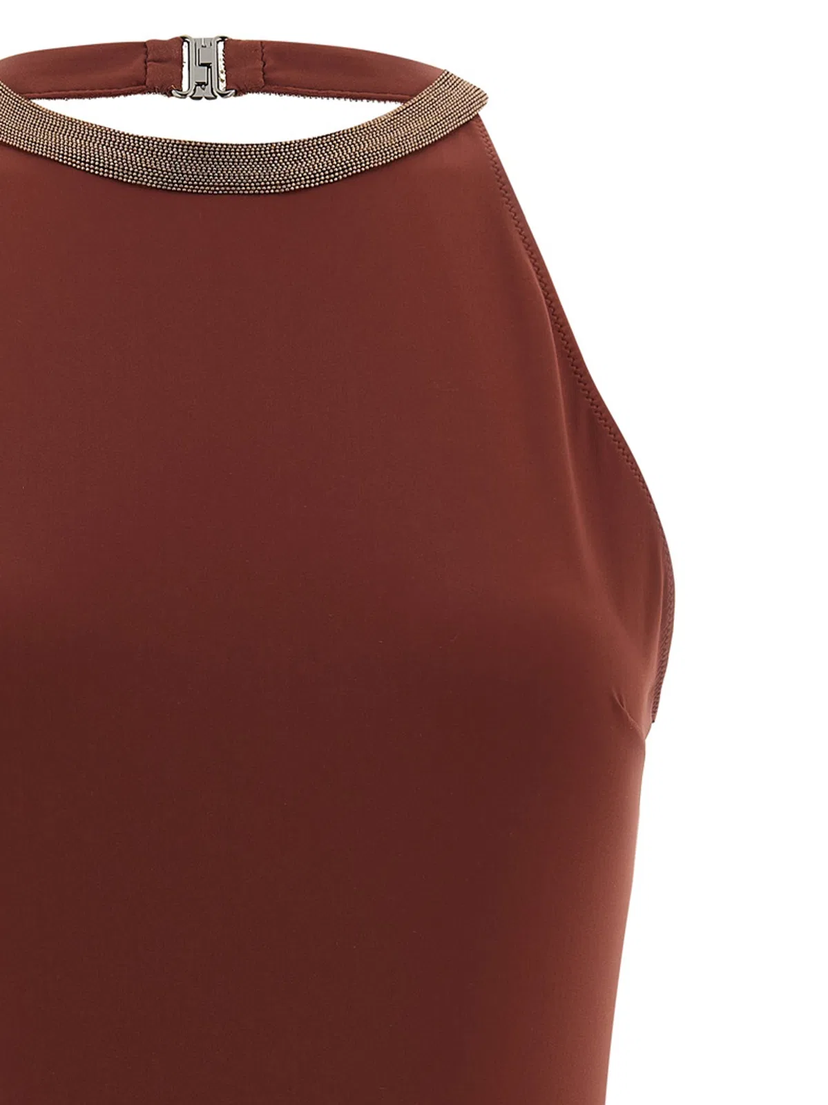 Brunello Cucinelli 'Precious Collar' One-Piece Swimsuit