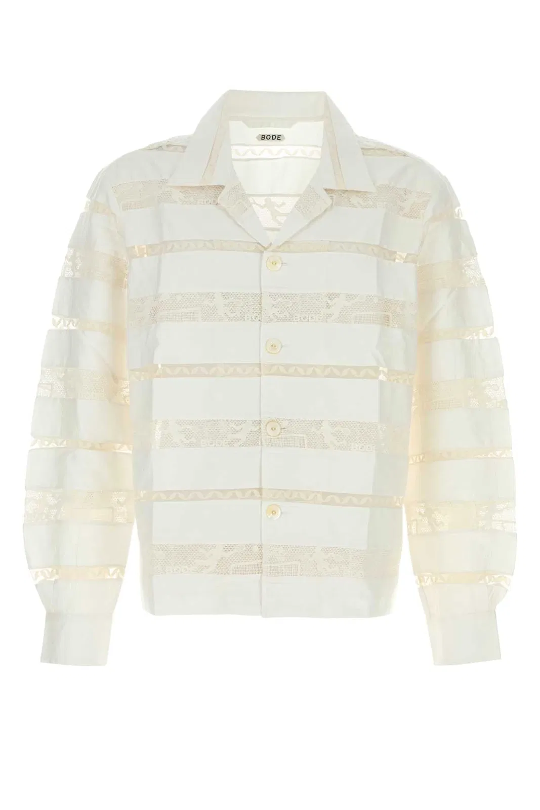 Bode White Poplin Shirt