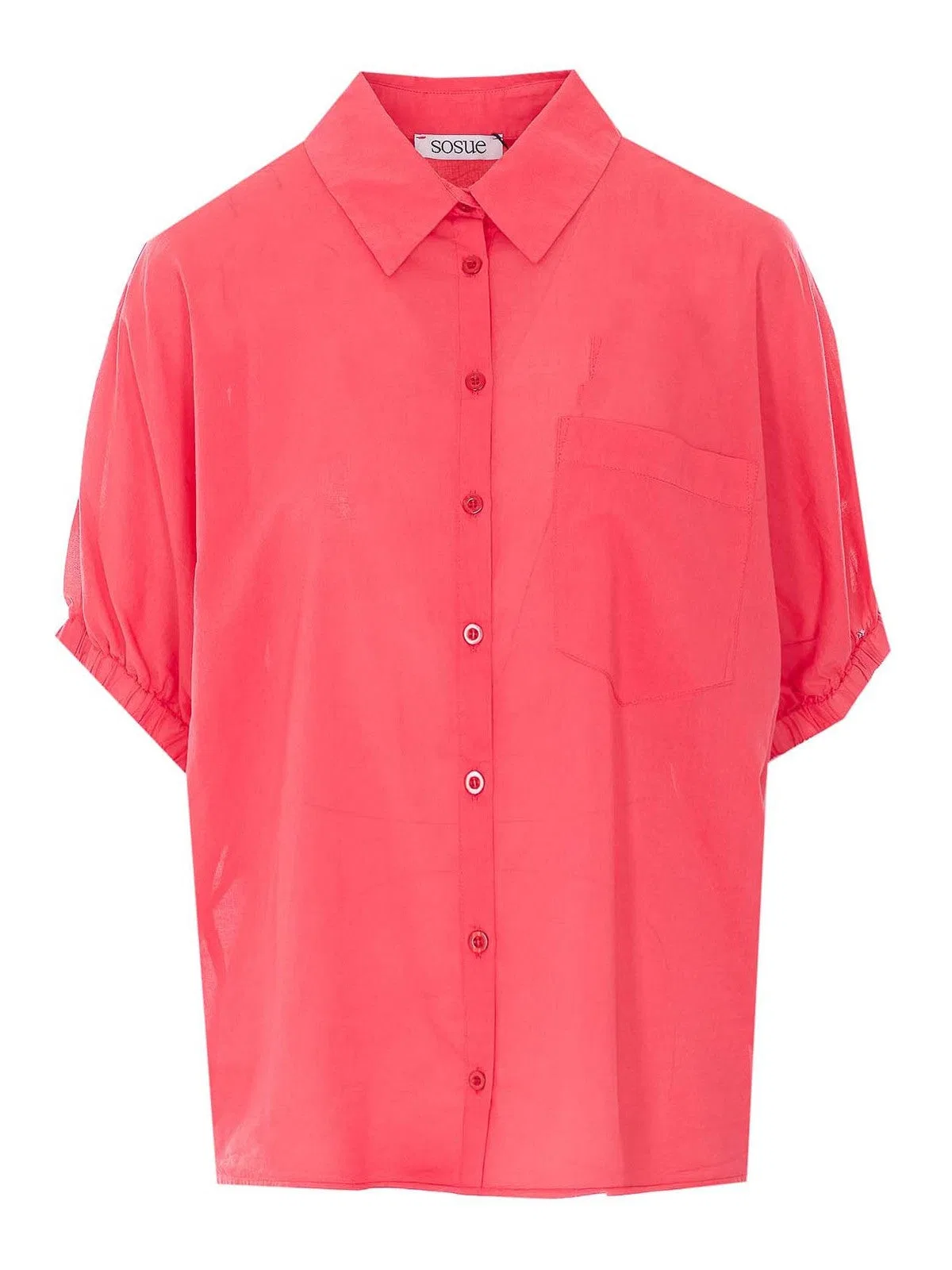 Sosue Red Cowboy Collar Shirt
