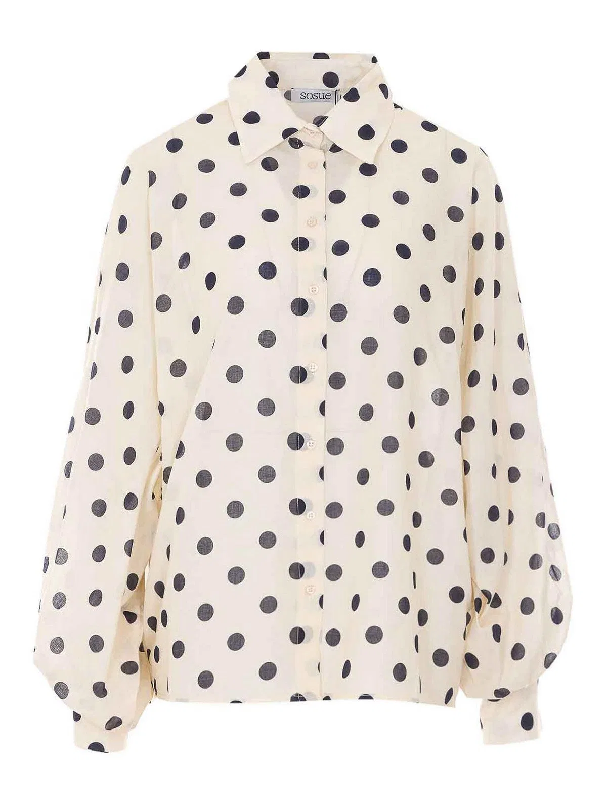 Sosue Ecru And Black Antonia Shirt