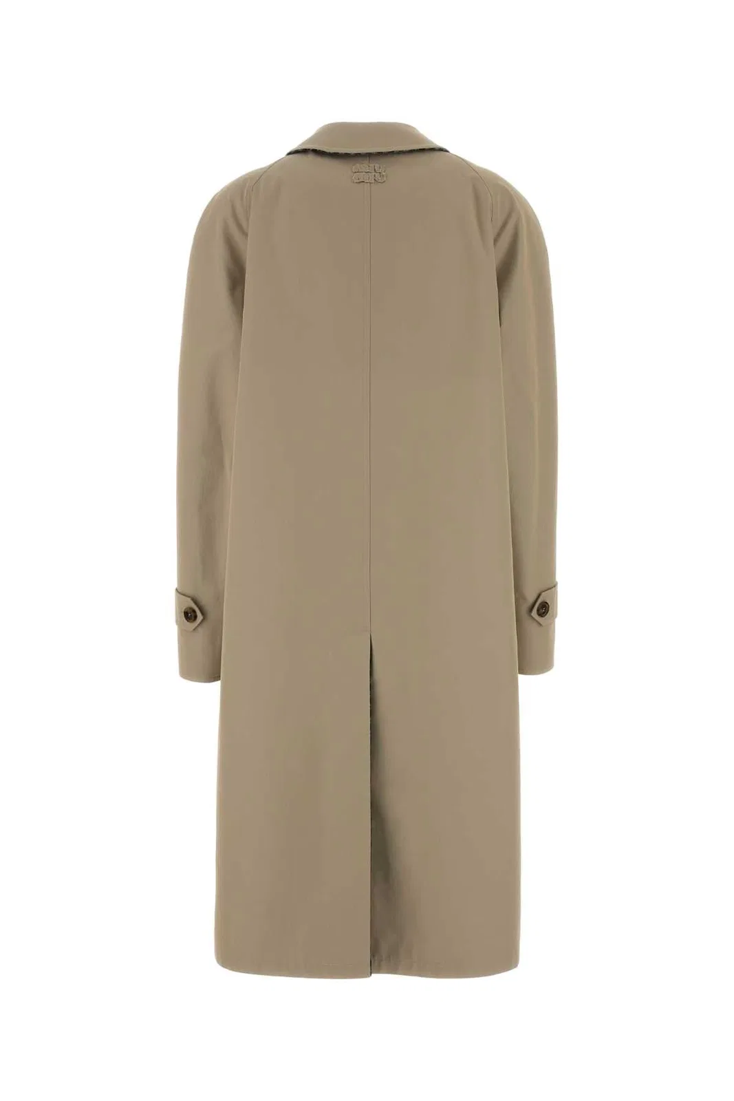 Miu Miu Beige Gabardine Reversible Trench Coat