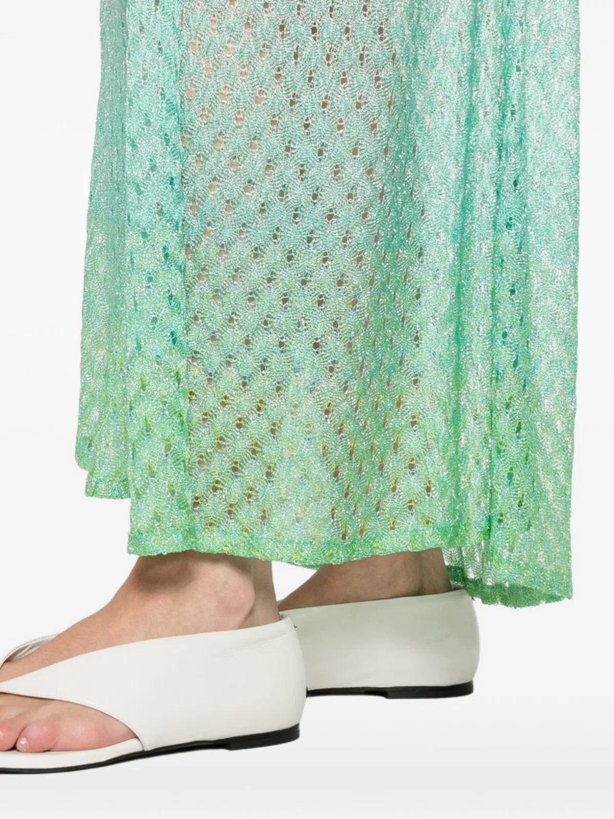 Missoni Green Multicolour Tie Fastenin