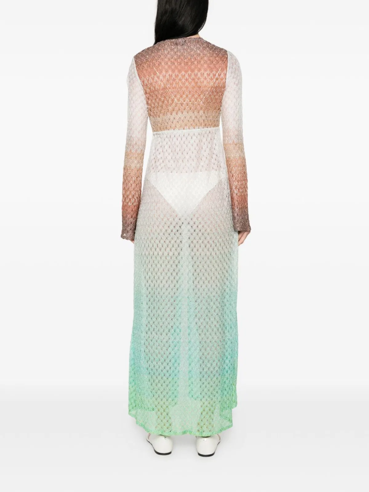 Missoni Green Multicolour Tie Fastenin