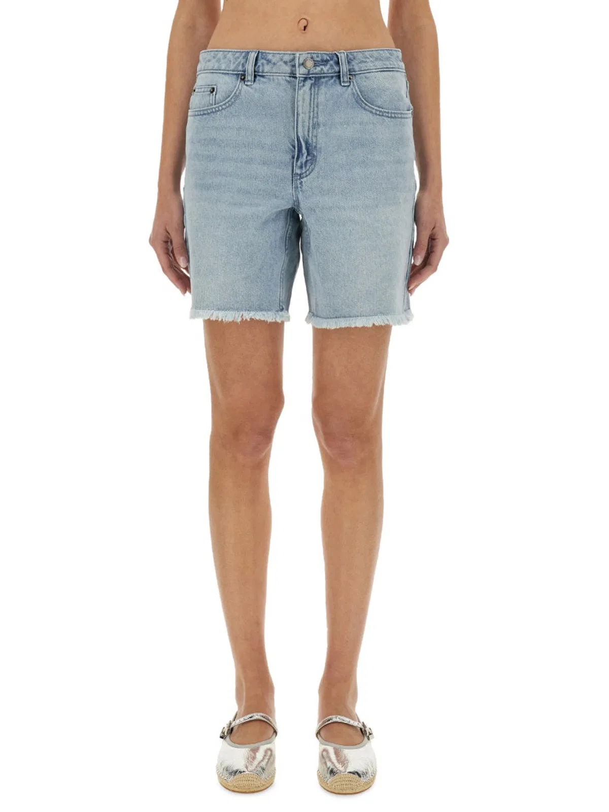 Michael Michael Kors Denim Boyfriend Shorts
