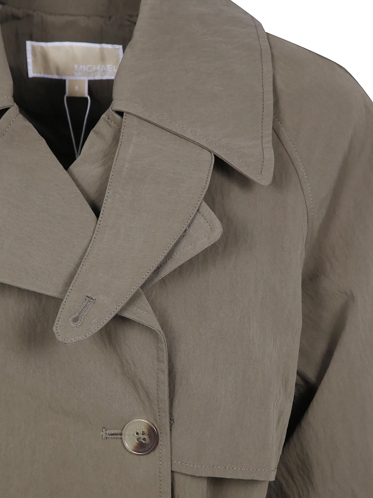 Michael Michael Kors Double Brested Oversize Belted Trench