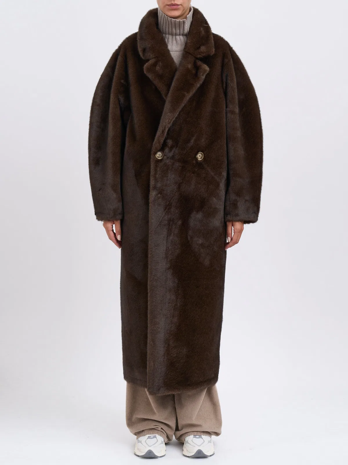 Sword Faux Fur Coat