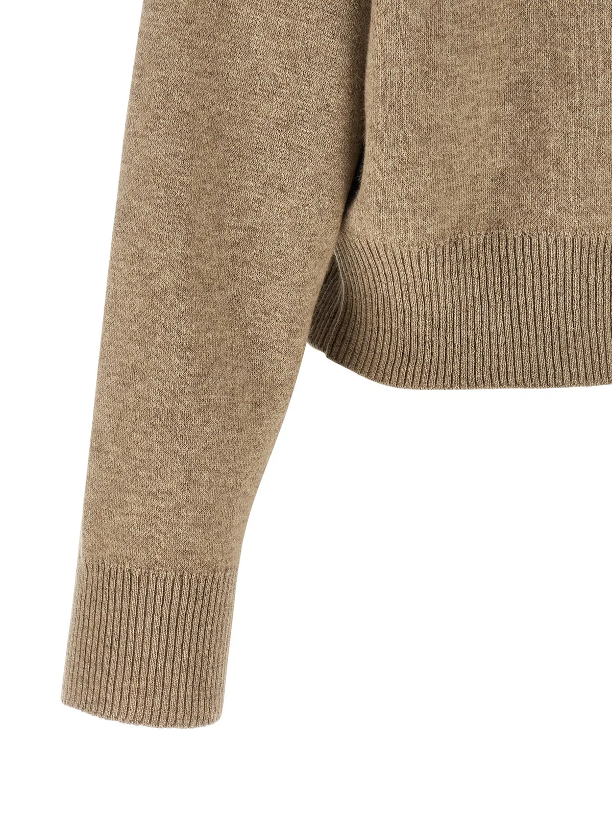 Brunello Cucinelli 'Shiny Zipper Pull' Wool Cardigan