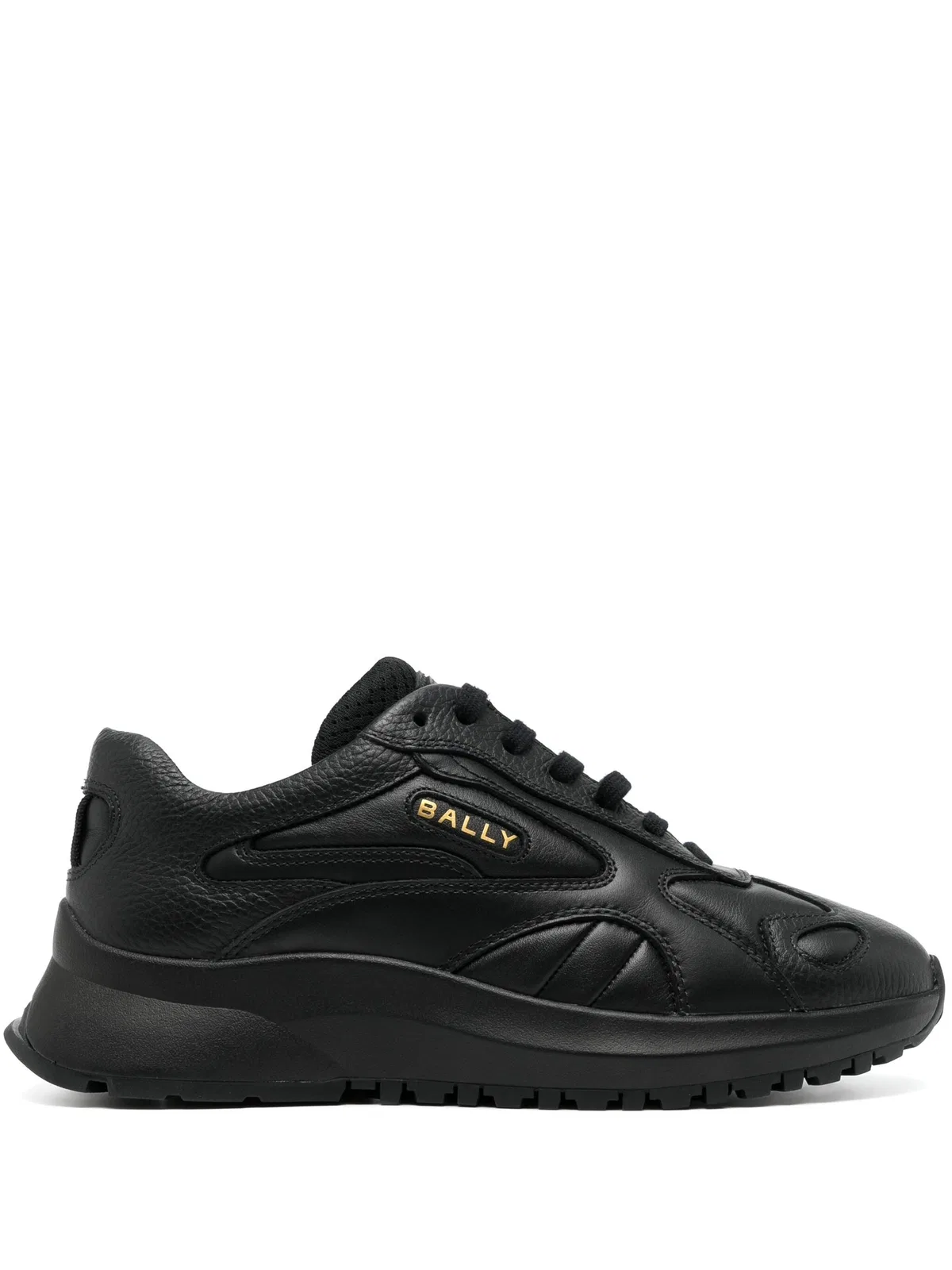 Bally Black Leather Mix Sneakers