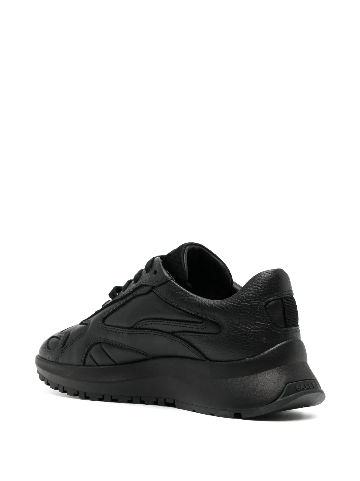 Bally Black Leather Mix Sneakers