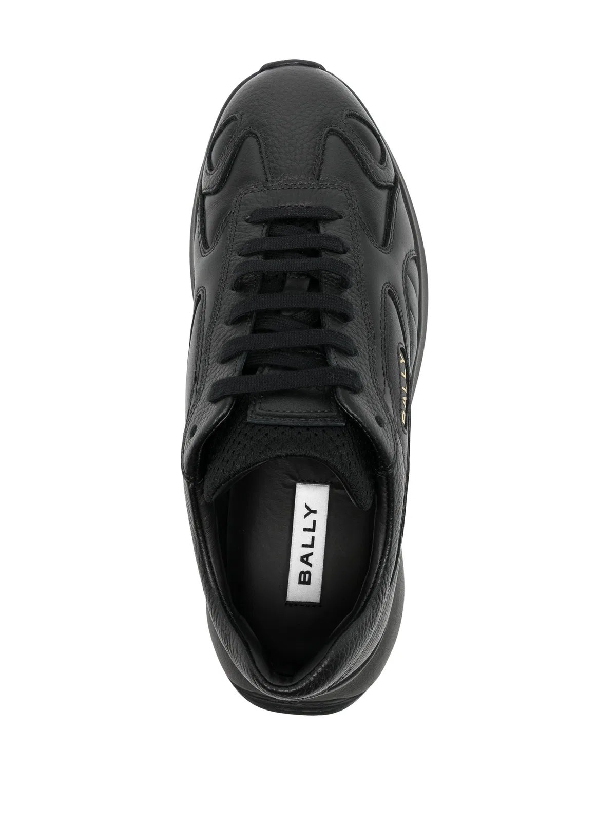 Bally Black Leather Mix Sneakers