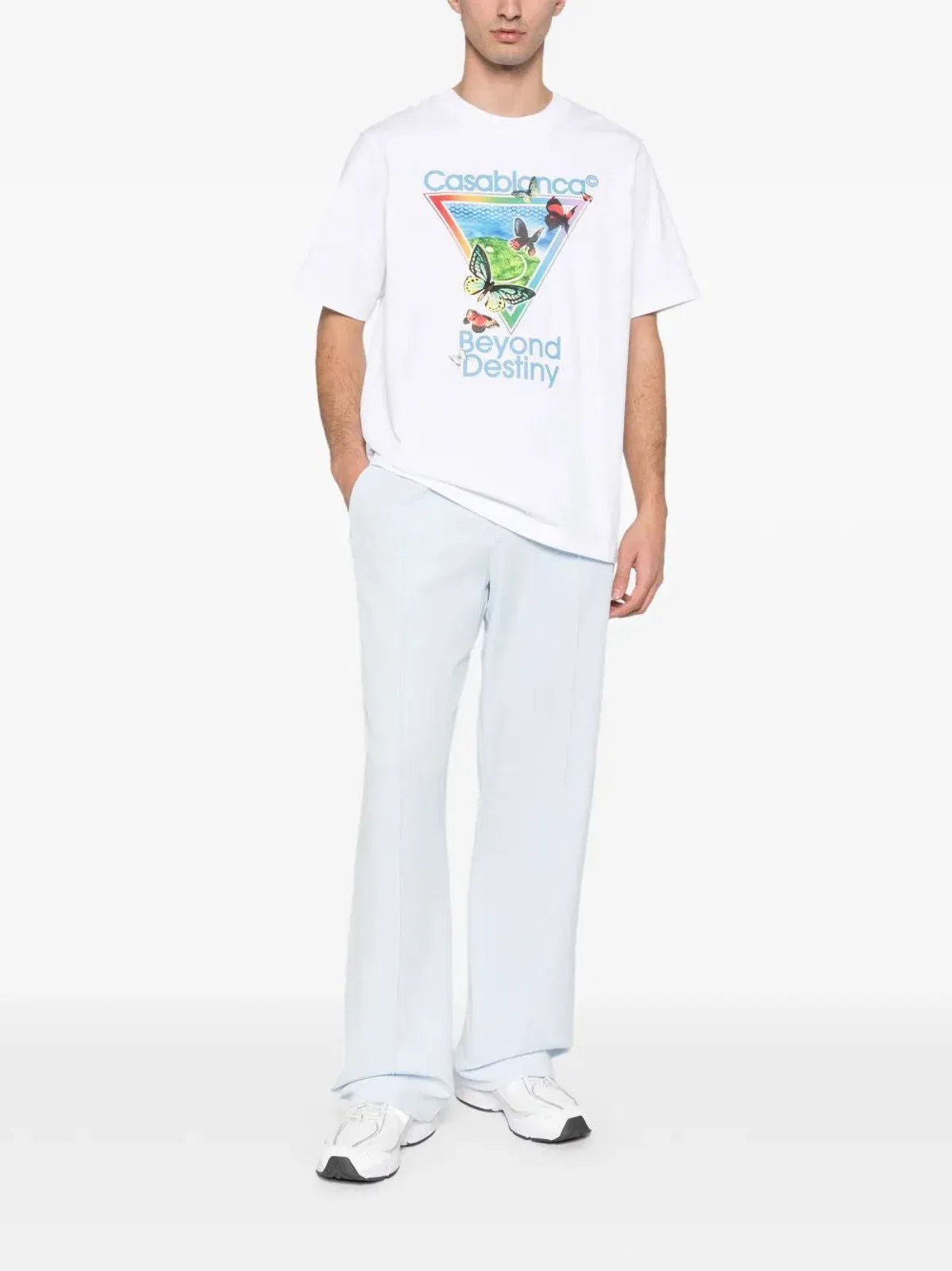Casablanca Tshirt Bright White Jersey