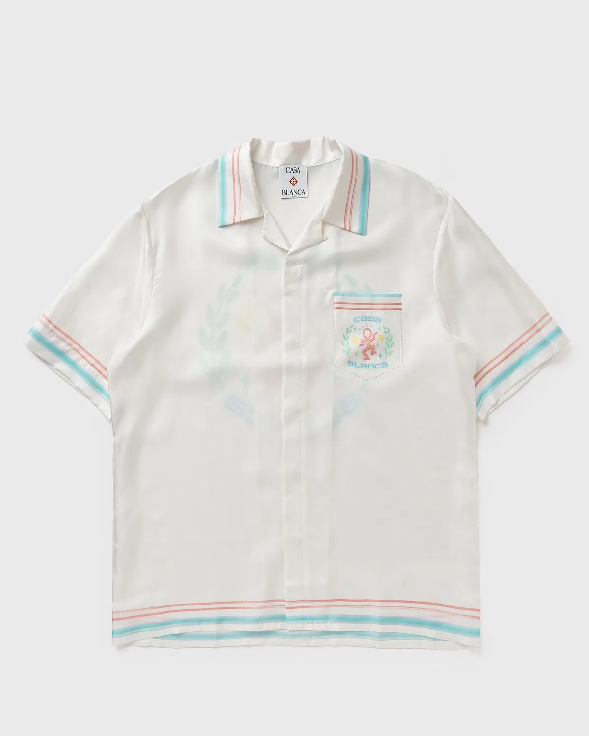 Casablanca Shirt Ss Silk Twill